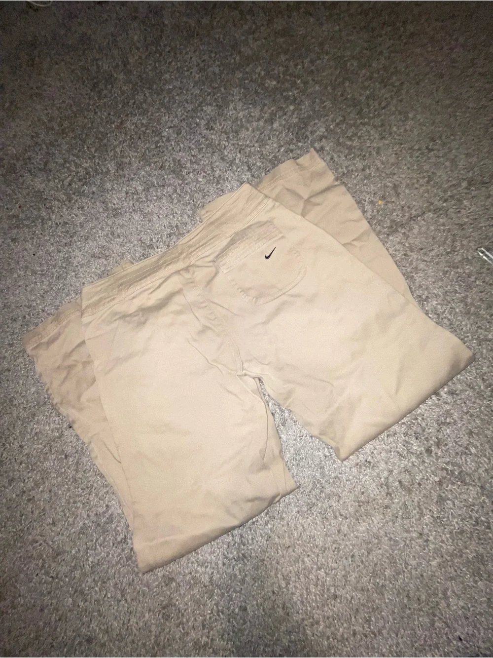 Nike  Khaki flare  wide leg - Leg Bottoms - Beige y2k